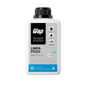 Limpador de Porcelanatos Pisos e Superfícies WAP LIMPA PISOS 1 LITRO, Branco e azul