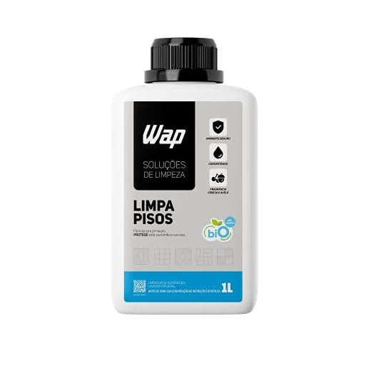 Limpador de Porcelanatos Pisos e Superfícies WAP LIMPA PISOS 1 LITRO, Branco e azul