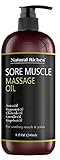 Natural Riches Arnica Sore Muscle Massage Oil - Natural Therapy Peppermint Lavender Chamomile...