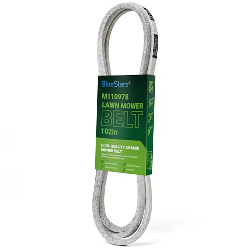 Image of BlueStars M110978 Mower Drive Belt | Premium Aramid Cord | 102 inch x 0.5 inch