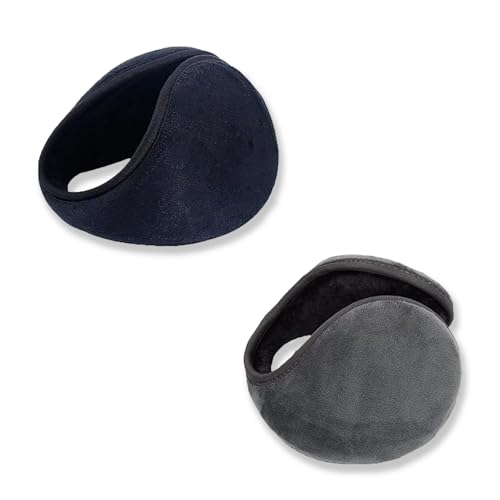fKiZanthene Cache Oreille Hiver Lot de Deux Cache Oreilles Homme Femme Bandeau Auriculaire Chaud pour Protéger les Oreilles en Extérieur Sport Cyclisme et...