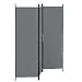 Raumteiler Huesca 3-teilig 150x171 cm Paravent Trennwand 3-TLG. Sichtschutz Stellwand Spanische Wand Dunkelgrau
