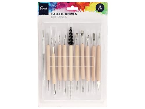 Set de 11 couteaux à palette pour peinture à l'huile et acrylique