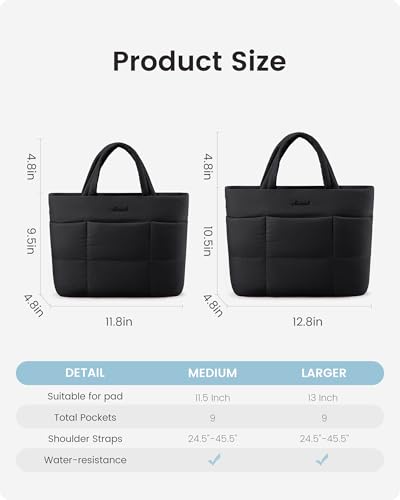 Bolso tote pequeño para mujer con asa superior acolchado miniatura 5