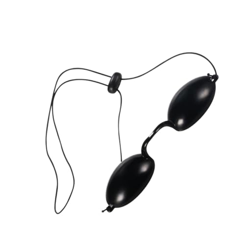 WEKADRIN Parche Ocular de Seguridad Negro con Uv para Uso Diario Ergonómica para Cuidado Ocular Tratamientos de Belleza y Fototerapia