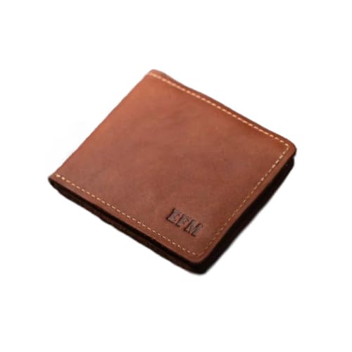 The Slim Big Dixie Personalized Fine Leather BiFold Wallet (Brown)2