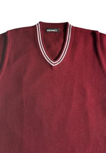 Image of Boy's School Uniform Lining Full Sleeves Sweater - Daffodil