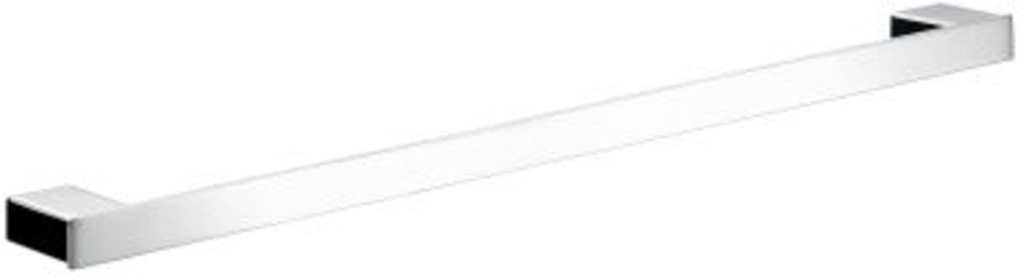 EMCO LOFT Handtuchhalter zur Wandmontage, eleganter und kompakter Badetuchhalter aus Aluminium, hochwertige Handtuchstange für Handtücher oder Kleidung Chrom 60 cm