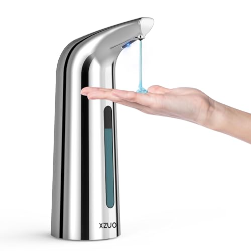 Image of Touchless Soap Dispenser, 13oz /400ml for Bathroom & Kitchen No Touch | Plastic Material Soap Holder,4-Level Adjustable Dish & Hand Soap Dispenser ,Battery Operated Automatic Soap Dispenser