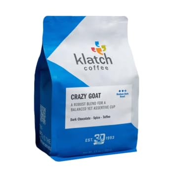 Klatch Coffee "Crazy Goat Blend" Medium Roasted Whole Bean Coffee - 2 Pound Bag