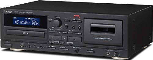 TEAC AD-850 Home Audio Cassette and CD Player with USB-Recorder and Karaoke Mic (Renewed)
