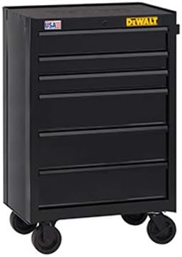 "Upgrade Your Workspace: Double Wall Rolling Tool Cabinet, 6-Drawers, 26-In." 2