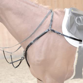Kavalkade William Hunter Equestrian Diandro - Peto para martingal (3 puntos), color negro