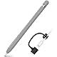 AHASTYLE Apple Pencil 1 Silikonhülle Ärmel Anti-Rutsch Schutzhülle Haut [Kabel Adapter Tether Hinzugefügt] Kompatibel mit Apple Pencil 1st Erzeugung (1 Pack, Grau)
