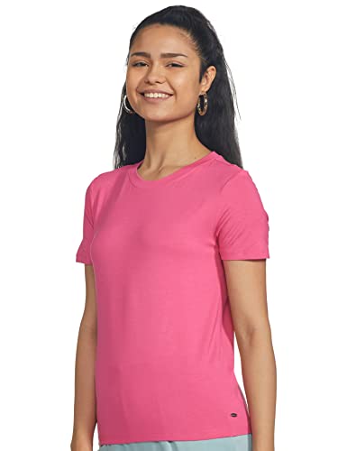 Image of Parx Women's Solid Slim Fit T-Shirt
