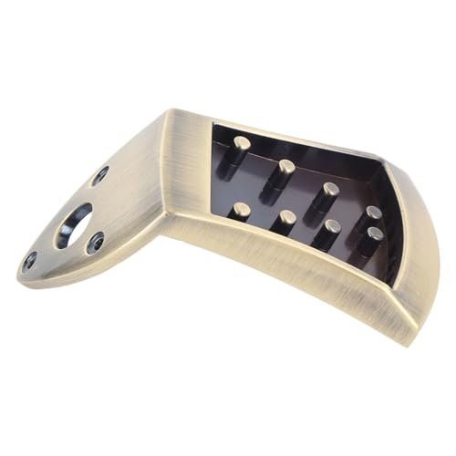 8 String Traditional Mandolin Tailpiece, Zinc Alloy Integrated Casting, No Noise, with Screw, Mandolin Tailpiece Cover Replacement