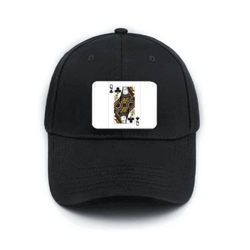 Casquette de baseball Club Q à motif cartes pour vos sorties urbaines et soirées entre amis