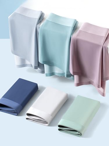 Men's Ice Silk Sexy Seamless Boxer Briefs Shorts Underwear,Underwear Comfortable Ultra-thin Breathable Male Underpants4