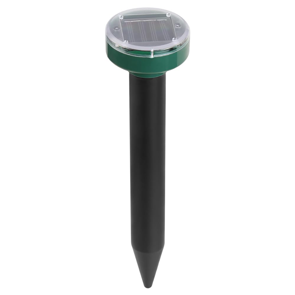 TopHomer Solar Mole Repeller, 8Pcs Solar Powered Mole Repeller, Round Mole Repeller Waterproof for Outdoor Garden Lawn Get Rid of Moles, Gopher, Voles, Rodents