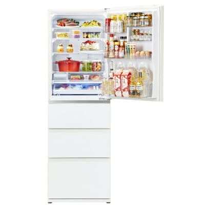 Amazon | AQUA 4ドア冷蔵庫(458L・右開き) クリアウォームホワイトAQR