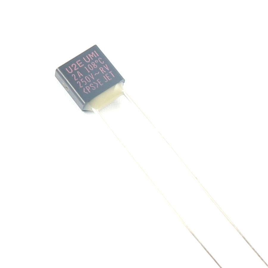 5Pcs UMI Thermal Fuse Type U2E TF Cutoff 108Degree 2A 250V