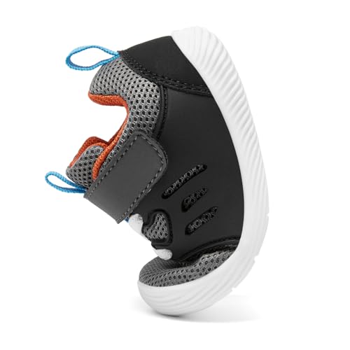 Image of MORENDL Toddler Sneakers Baby Boys & Girls Barefoot Shoes Lightweight Breathable Walking Running Tennis Athletic Sport Shoes Outdoor