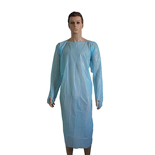Robe jetable étanche polyéthylène protection manche longue