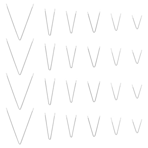MAYJOYDIY 24 Pairs 6 Styles V-Shaped Stainless Steel Bra Wires Underwire Replacement Heavy Gauge Sturdy Underwire for Bras Corset Women's Metal Steel Wire Sewing Supplies for D Cup E Cup
