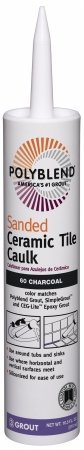 Polyblend-Sanded PC6010S-6 10.5 Oz Charcoal Sanded Ceramic Tile Caulk miniatura 1