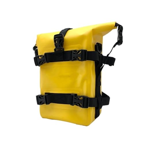 Sacoche arrière moto jaune pour résoudre le manque de rangement sur NC750X