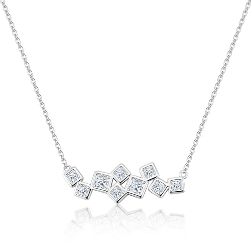 Design: Collana argento 92 donna, collana rigida girocollo e collanine con pietre donna in un design strutturato, pietre decorativi che aggiungono carattere.​
