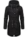 Ragwear Damen langer Mantel warme Winterjacke mit Kapuze YM-Canny Black22 Gr. M
