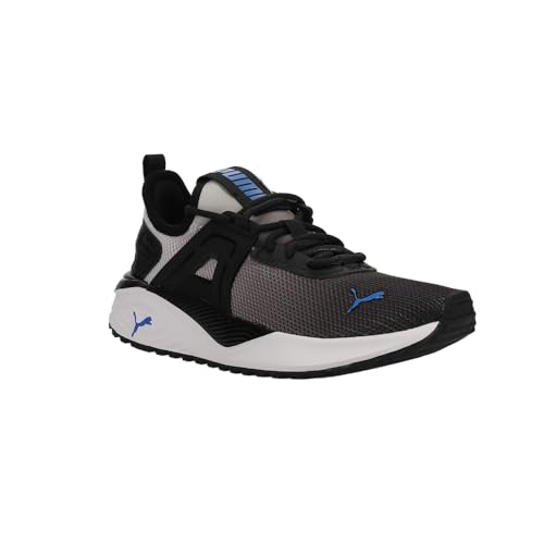 Image of Puma Unisex-Child, Pacer 23 Mesh Fade, Puma Black-Feather Gray-Puma Team Royal, Big Kid, 6