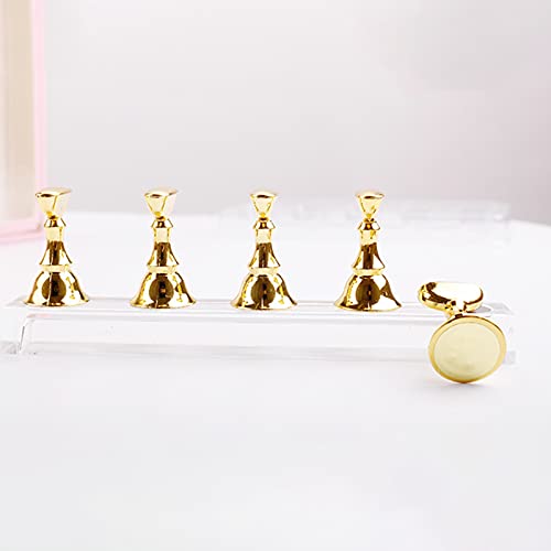 Soporte de uñas acrílico para práctica de arte miniatura 4