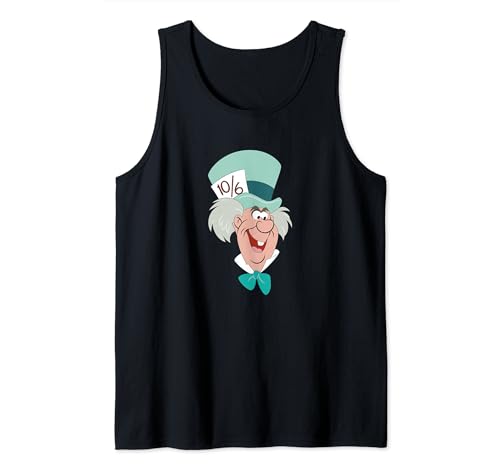 Image of Disney Alice In Wonderland Mad Hatter Big Face Tank Top