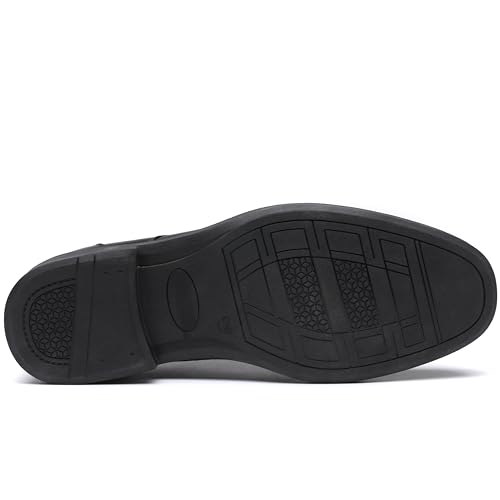 DECARSDZ Mens Classic Formal Oxford Lace-up Patent Leather Tuxedo Wedding Business Dress Shoes4