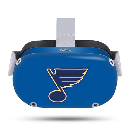 Head Case Designs Officially Licensed NHL Plain St Louis Blues Vinyl Sticker Skin Decal Cover Compatible with Meta Quest 2