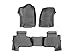 WeatherTech Custom Fit FloorLiners for Yukon XL, Suburban - 1st & 2nd Row (44607-1-8), Black