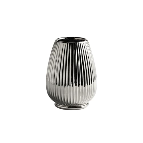 Vase en céramique moderne argenté haute finition pour fleurs