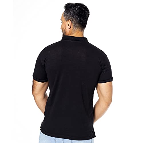 Camisa Polo Masculina Plus Size G1 G2 G3 Polo Marine (G1, Preto)
