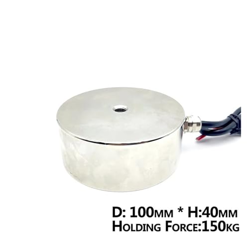 Électroaimant 100/40 DC 12V cylindrique de levage pour automatisme