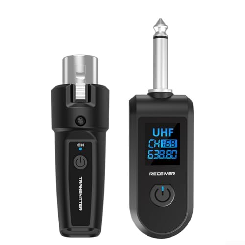 Kabelloser UHF-XLR-Adapter, Sender, Empfänger, Mikrofon-Set für Mikrofon, Audio-Mixer, Audio-Mixer, E-Gitarre, Bass (1 Fach 1)