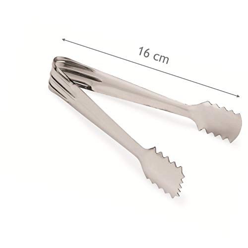 Kerafactum Serveertang, ijsblokjestang van roestvrij staal met grote punten, suikertang, ijstang voor bonbons en… - Image 4