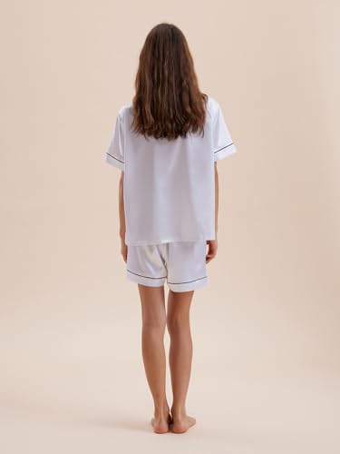 Satin Pajamas for Women Set Bridal Party Silk Pajama Bridesmaid Pjs Wedding PJ for Ladies Sleepwear Loungewear3