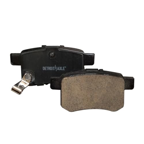 Image of Detroit Axle - Rear Brake Pads for 2011-2017 Honda Accord 2011-2014 Acura TSX, Ceramic Brake Pads w /Hardware 2012 2013 Replacement