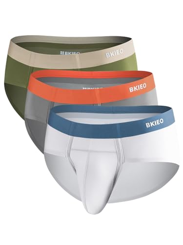 Cooling Nylon Briefs with Odor-Control Spacious Pouch, 3-Pack