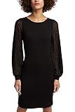 schwarzes kleid langarm amazon Standard ESPRIT Damen 110EE1E309 Kleid, 001/BLACK, M