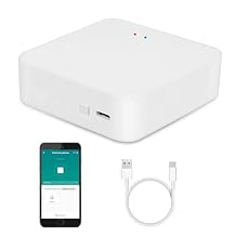 Smart Hub Gateway Zigbee & Bluetooth Mesh Multi-Protocol Communication Gateway, App Remote Control, Voice Control, Intelligent Home Bridge, ONLY Support Tuya Smart Devices