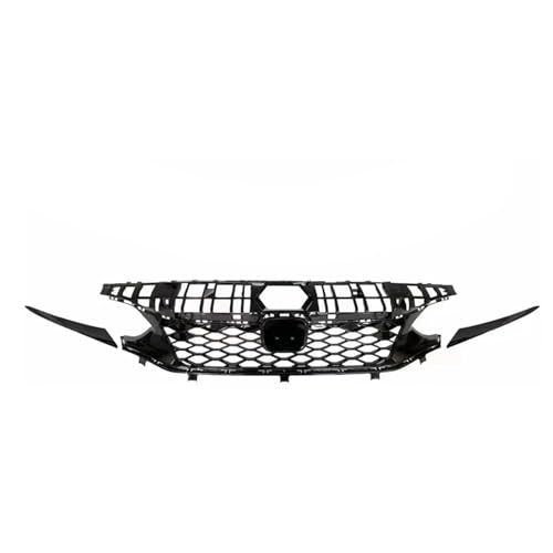 Parrilla delantera estilo Type R para Honda Civic Hatchback 2022-2024 sin sensor