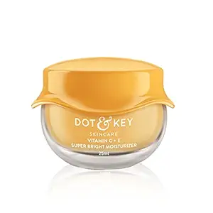 Dot & Key Vitamin C + E Sorbet Super Bright Moisturizer for Face | Vitamin C Face Cream For Glowing Skin | Fades Pigmentation & Dark Spots, Reduces Skin Dullness | Oil Free & Lightweight | For All Skin Types | 25ml